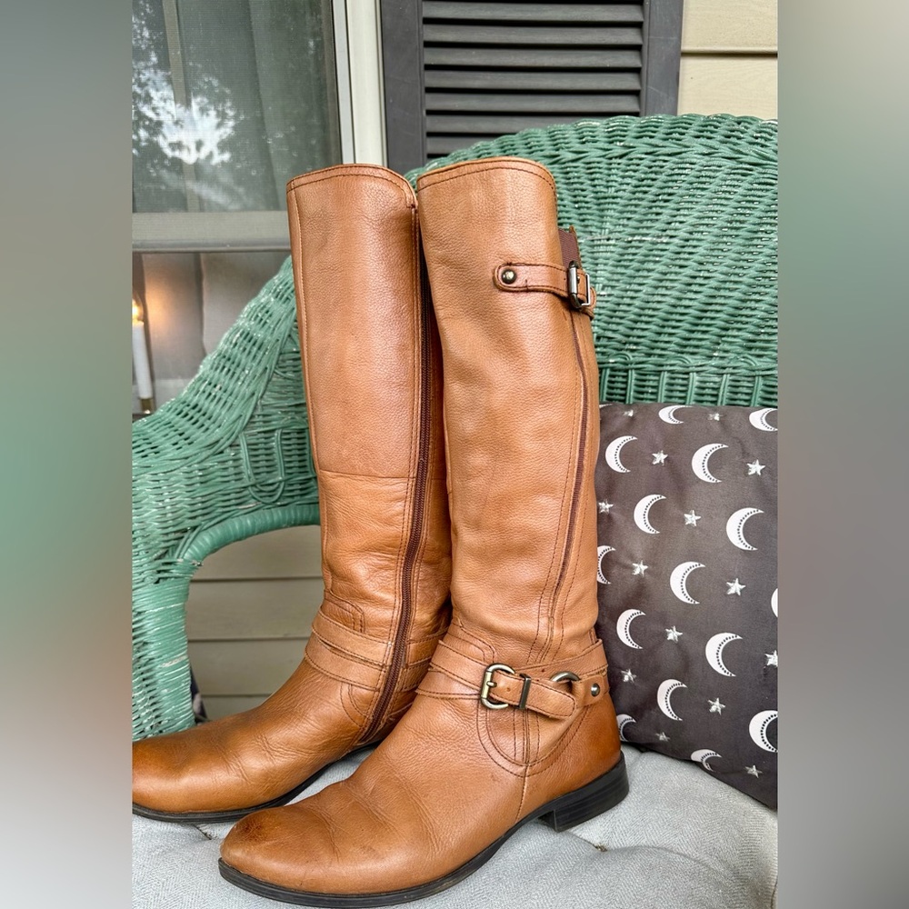 Naturalizer N5 Comfort Brown Leather Boots